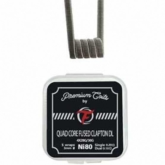 Coils Quad Core Fused Clapton DL Ni80 0.2 ohm Fumytech Coils Quad Core Fused Clapton DL Ni80 0.2 ohm Fumytech
