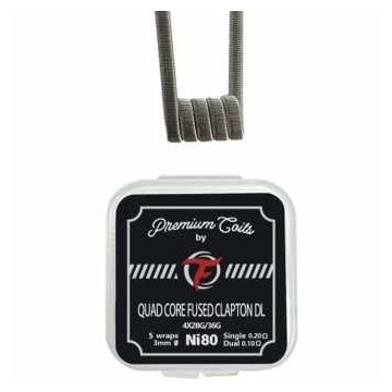 Coils Quad Core Fused Clapton DL Ni80 0.2 ohm Fumytech