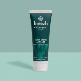 Super crème anti-âge CBD & Algues marines sauvages Breezh Super crème anti-âge CBD & Algues marines sauvages Breezh