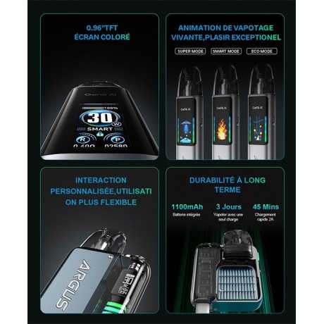 Cigarette electronique Argus G2 spécificités Cigarette electronique Argus G2 spécificités