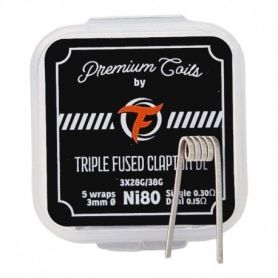 Boite de 10 coils Triple Fused Clapton DL 0.3 ohm Fumytech Boite de 10 coils Triple Fused Clapton DL 0.3 ohm Fumytech