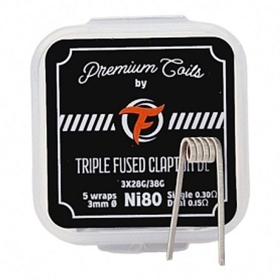 Boite de 10 coils Triple Fused Clapton DL 0.3 ohm Fumytech Boite de 10 coils Triple Fused Clapton DL 0.3 ohm Fumytech