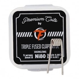 Boite de 10 coils Triple Fused Clapton DL 0.3 ohm Fumytech