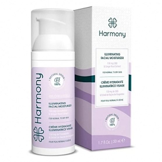Crème hydratante illuminatrice CBD 150mg 50ml Harmony Crème hydratante illuminatrice CBD 150mg 50ml Harmony