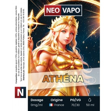 E-liquide Athena 50ml etiquette