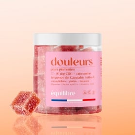 Gummies Douleurs CBG 10mg + curcumine + terpènes Equilibre