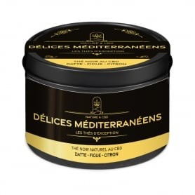 Thé noir CBD Délices Méditerranéens Datte Figue Citron Nature & CBD