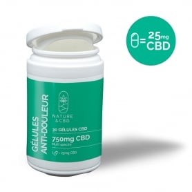 Gélules CBD Anti-douleur 750mg Nature & CBD