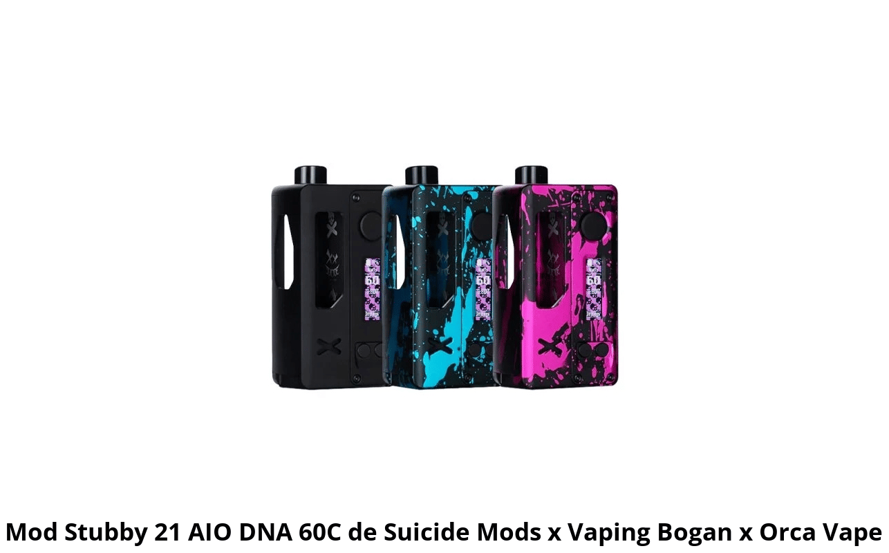 Mod Stubby 21 AIO DNA 60C Suicide Mods x Vaping Bogan x Orca Vape 