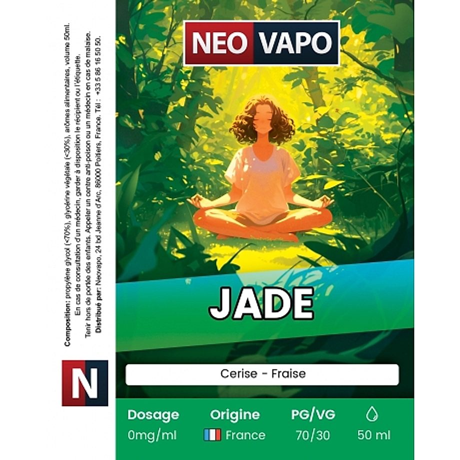E-liquide Jade 50ml etiquette E-liquide Jade 50ml etiquette