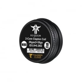 Requiem Fused Clapton Coils Ni80 0.28 ohm Thunder Cloud El Mono Vapeador