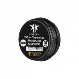 Requiem Fused Clapton Coils Ni80 0.28 ohm Thunder Cloud El Mono Vapeador