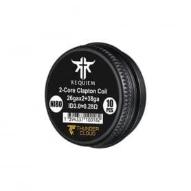 Requiem Fused Clapton Coils Ni80 0.28 ohm Thunder Cloud El Mono Vapeador
