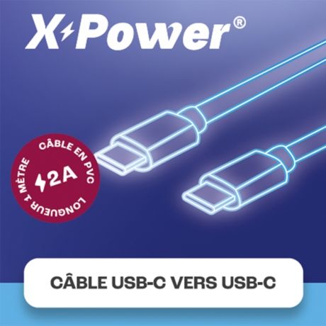 Câble USB-C vers USB-C X Power Câble USB-C vers USB-C X Power