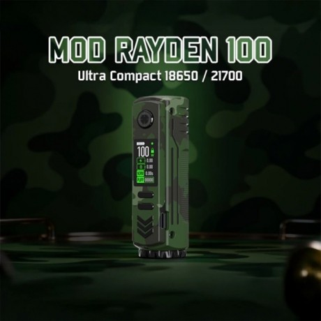 Rayden 100 V2 Military Camo 100W 21700/18650 BD Vape Rayden 100 V2 Military Camo 100W 21700/18650 BD Vape
