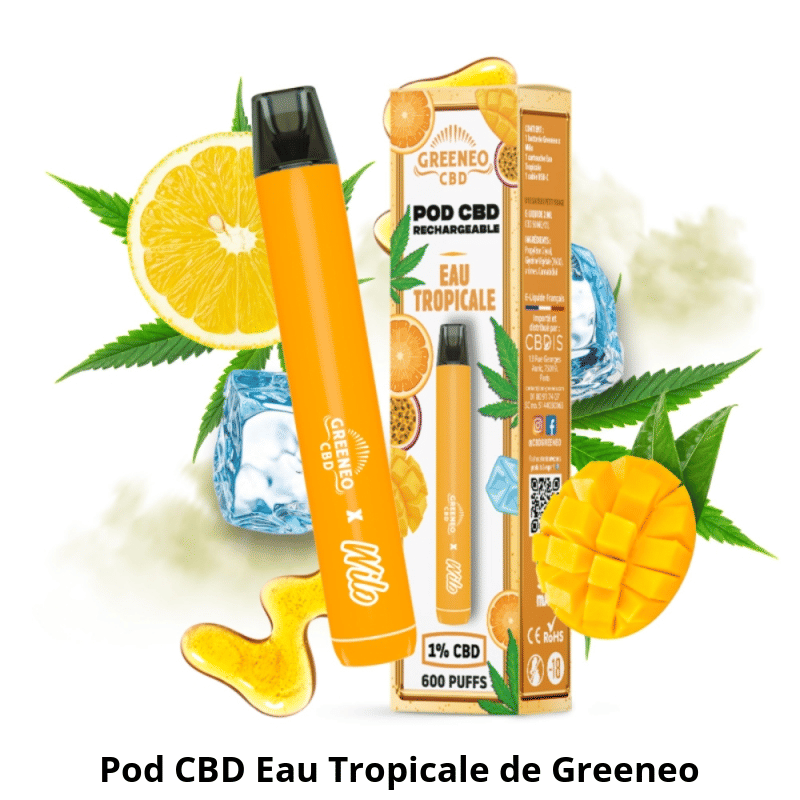 Pod CBD Eau Tropicale Greeneo ds 14,90