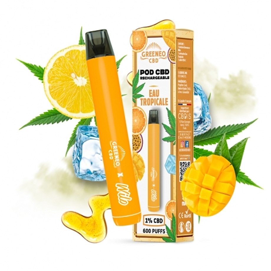 Pod CBD Eau Tropicale Greeneo Pod CBD Eau Tropicale Greeneo