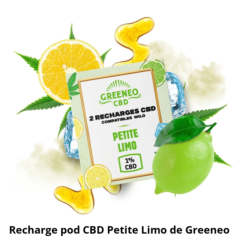 Recharge pod CBD Petite Limo Greeneo dès 14,90 €