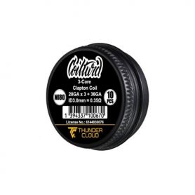 Coils 3-Core Clapton Ni80 0.35Ω 10 pcs Thunder Cloud x Coilturd Coils 3-Core Clapton Ni80 0.35Ω 10 pcs Thunder Cloud x Coilturd