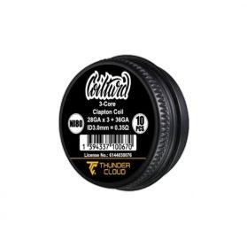 Coils 3-Core Clapton Ni80 0.35Ω 10 pcs Thunder Cloud x Coilturd Coils 3-Core Clapton Ni80 0.35Ω 10 pcs Thunder Cloud x Coilturd