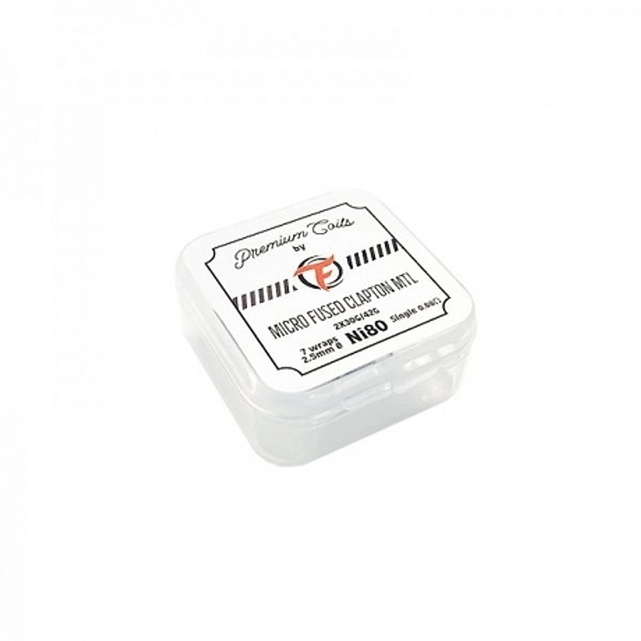 Boîte de 10 coils micro fused clapton MTL Ni80 0.88 ohm Fumytech Boîte de 10 coils micro fused clapton MTL Ni80 0.88 ohm Fumytech