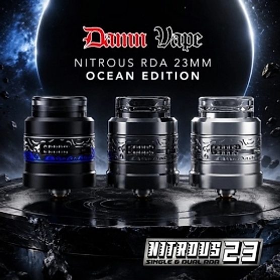 Nitrous RDA 23mm Ocean Edition Damn Vape Nitrous RDA 23mm Ocean Edition Damn Vape