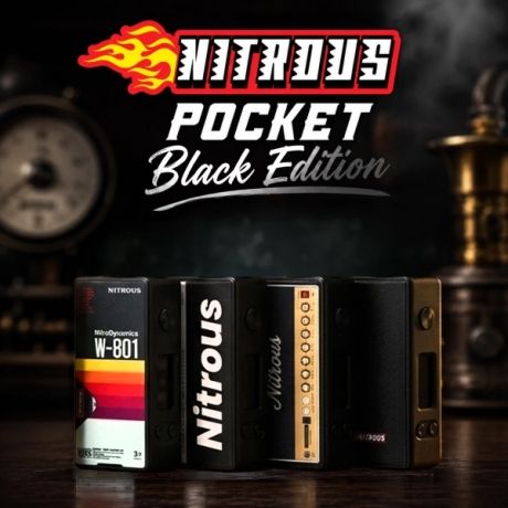 Nitrous Pocket Black Edition 80W Mechvape Nitrous Nitrous Pocket Black Edition 80W Mechvape Nitrous