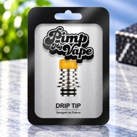 Drip tip 510 acier inoxydable avec Ultem - Pimp My Vape