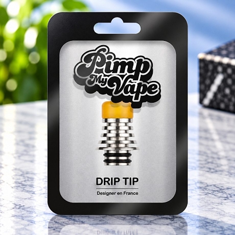 Drip tip 510 acier inoxydable avec Ultem Pimp My Vape pvm0002 pvm0001 Drip tip 510 acier inoxydable avec Ultem Pimp My Vape pvm0002 pvm0001