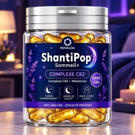 Gélules liquides Sommeil + Mélatonine CB2 - Novaloa