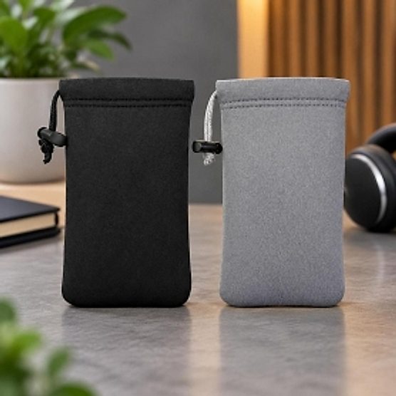 Pochette néoprène avec cordon Pochette néoprène avec cordon