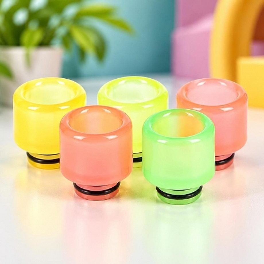 Drip tip 510 large epoxy résine phosphorescente Drip tip 510 large epoxy résine phosphorescente