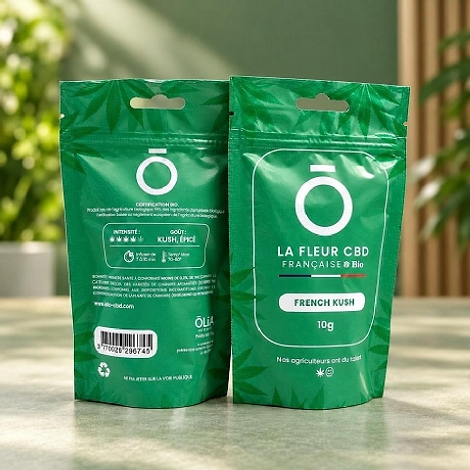 Fleur CBD French Kush Bio et français Oliia Fleur CBD French Kush Bio et français Oliia