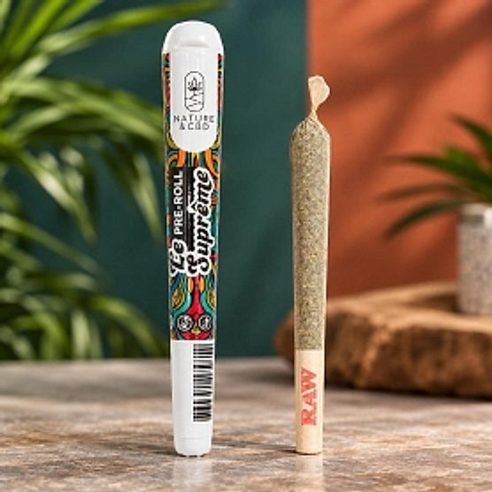 Pre roll CBD Le Suprême fleurs + résine 1g Nature & CBD Pre roll CBD Le Suprême fleurs + résine 1g Nature & CBD
