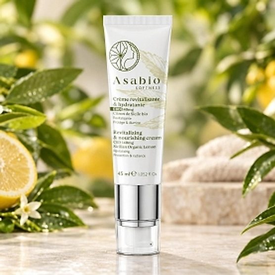 Crème revitalisante et hydratante CBD 140mg 45ml Asabio Crème revitalisante et hydratante CBD 140mg 45ml Asabio