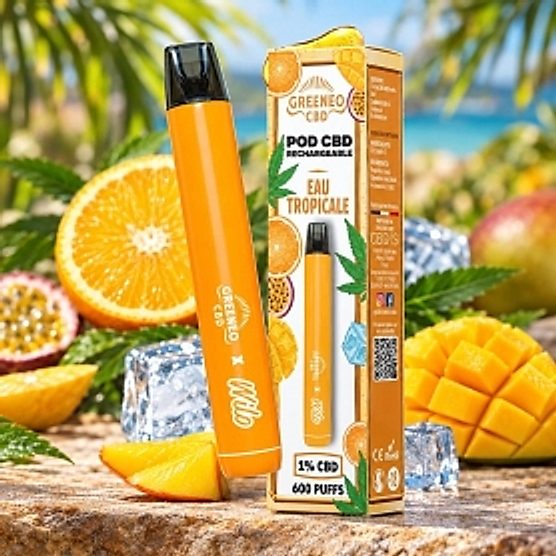 Pod CBD Eau Tropicale Greeneo Pod CBD Eau Tropicale Greeneo