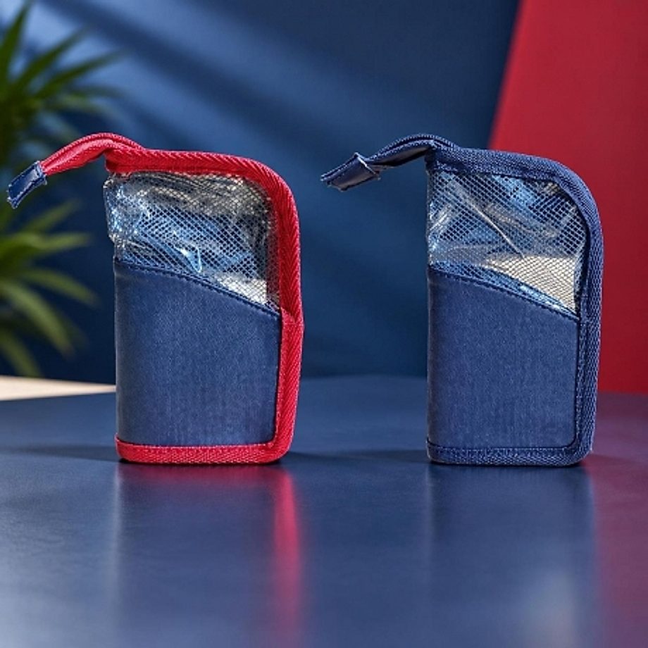 Pochette de transport semi-transparente à fermeture éclair Pochette de transport semi-transparente à fermeture éclair