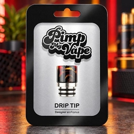 Drip tip 510 résine acier inoxydable Pimp My Vape