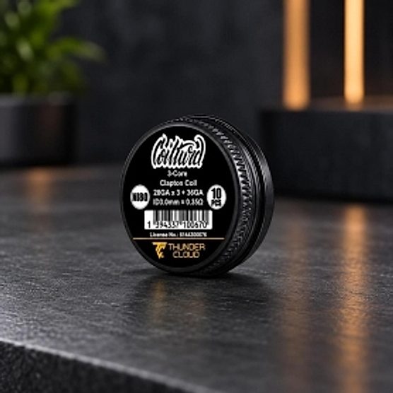 Coils 3-Core Clapton Ni80 0.35Ω 10 pcs Thunder Cloud x Coilturd Coils 3-Core Clapton Ni80 0.35Ω 10 pcs Thunder Cloud x Coilturd