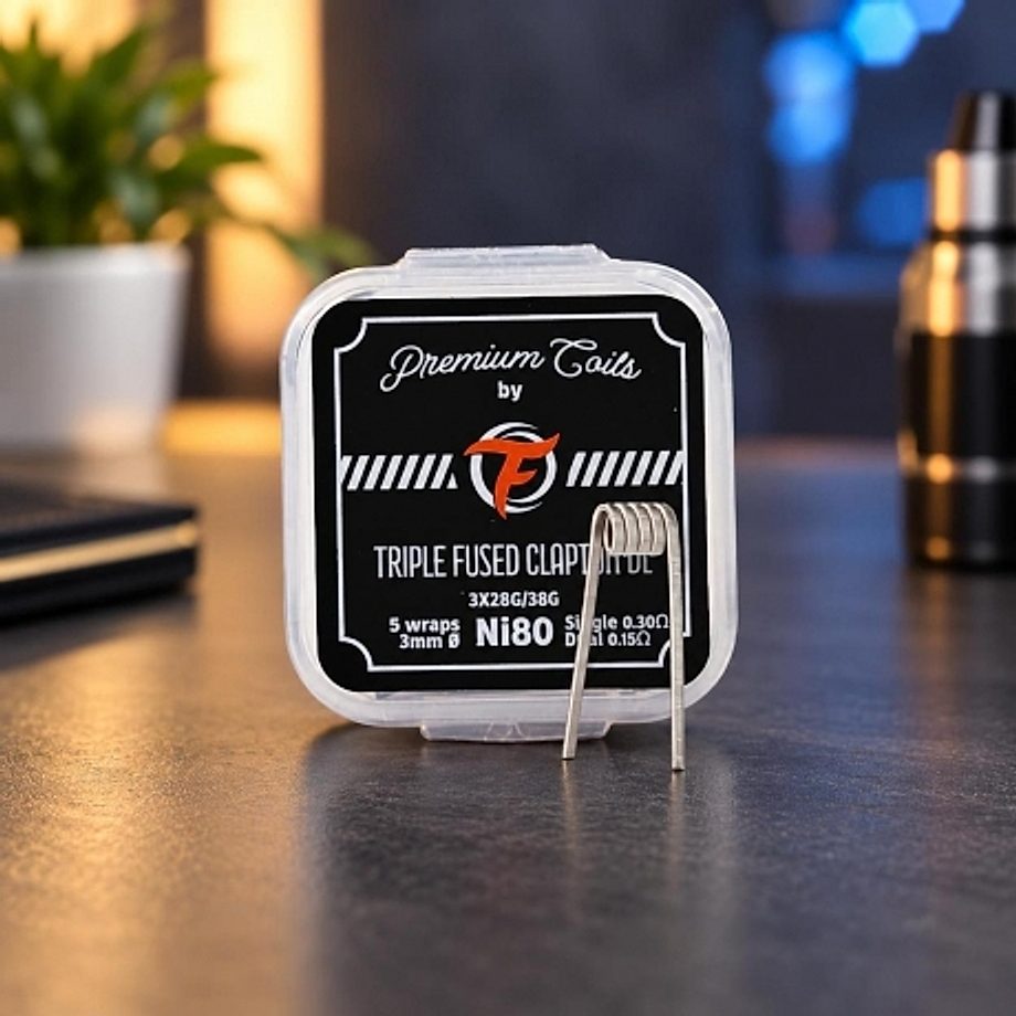 Boite de 10 coils Triple Fused Clapton DL 0.3 ohm Fumytech Boite de 10 coils Triple Fused Clapton DL 0.3 ohm Fumytech