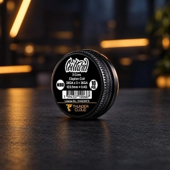 Coils 3-Core Clapton Ni80 0.4Ω 10 pcs Thunder Cloud x Coilturd