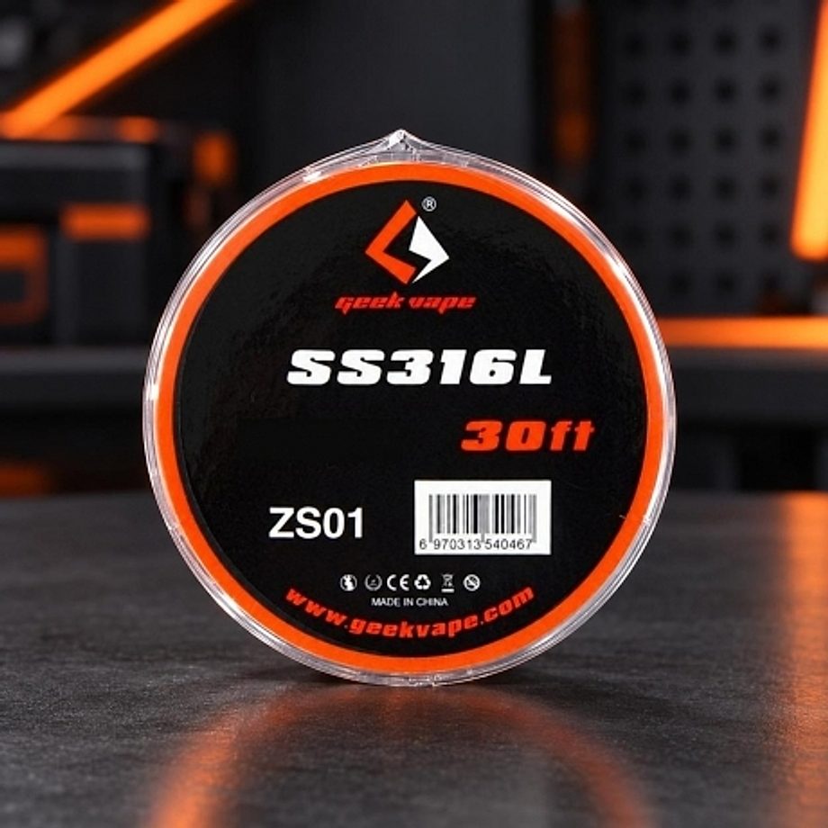 Fil résistif SS Juggernaut Wire SS316L 3m Geek Vape Fil résistif SS Juggernaut Wire SS316L 3m Geek Vape