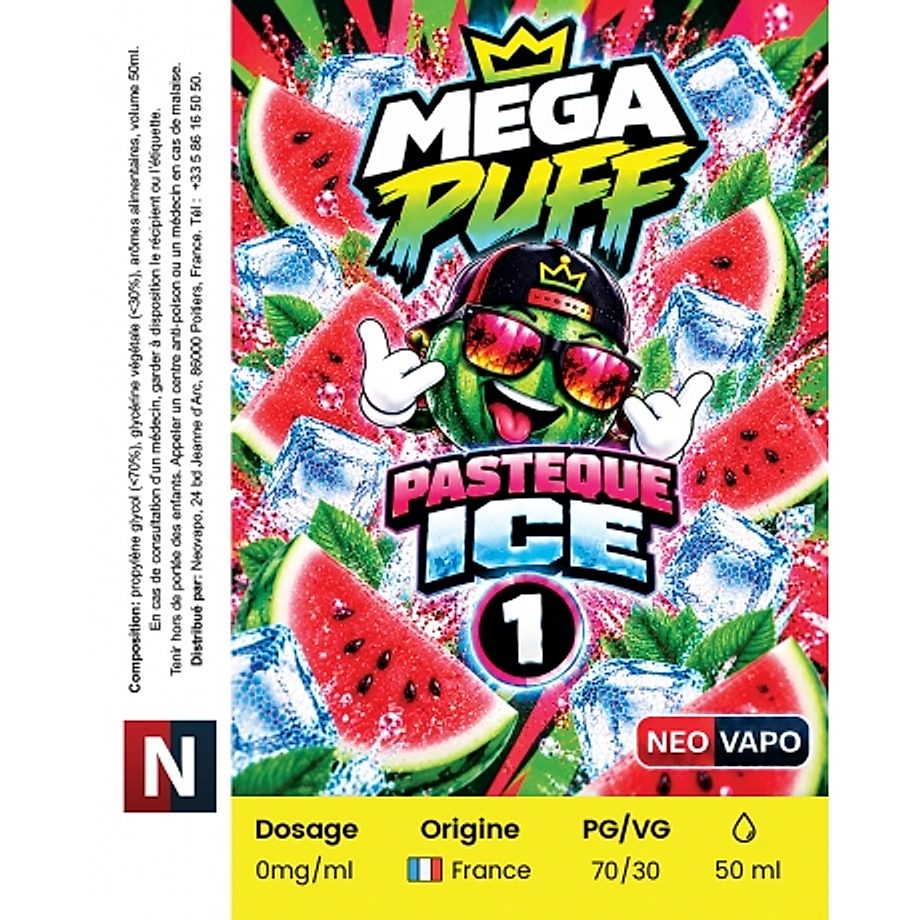 E-liquide Mega Puff 1 50ml E-liquide Mega Puff 1 50ml