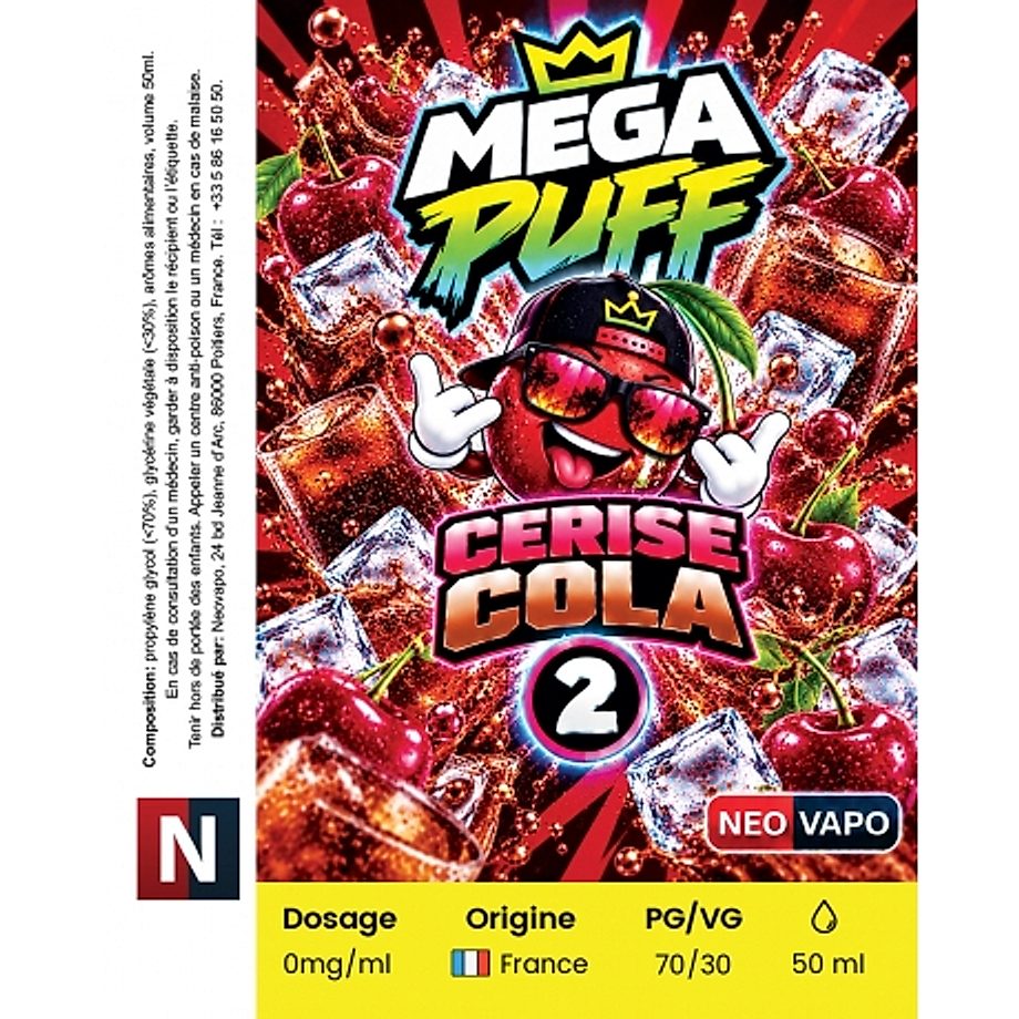 E-liquide Mega Puff 2 50ml Neovapo E-liquide Mega Puff 2 50ml Neovapo