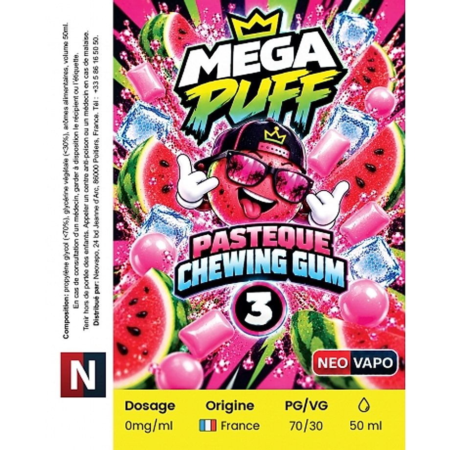 E-liquide Mega Puff 3 50ml E-liquide Mega Puff 3 50ml