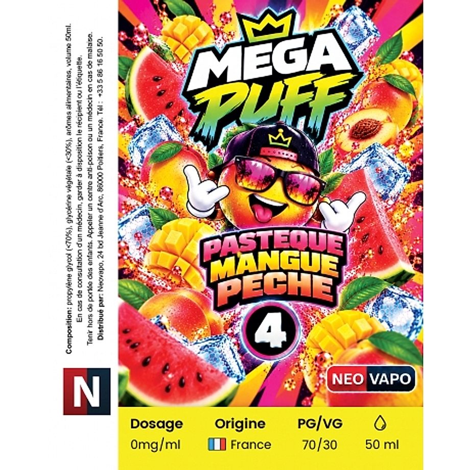 E-liquide Mega Puff 4 50ml E-liquide Mega Puff 4 50ml