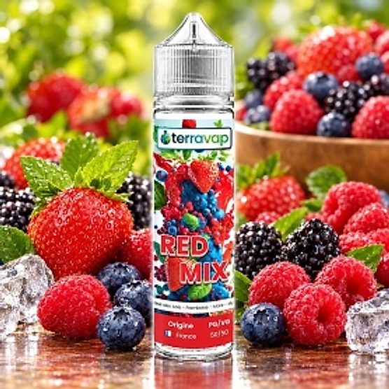 E-liquide Red mix 50ml Terravap E-liquide Red mix 50ml Terravap