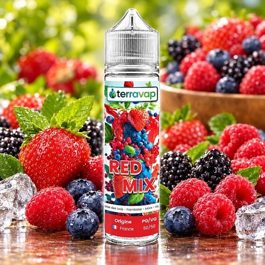 E-liquide Red mix 50ml Terravap E-liquide Red mix 50ml Terravap
