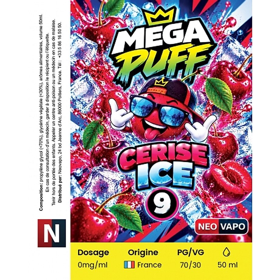 E-liquide Mega Puff 9 50ml E-liquide Mega Puff 9 50ml