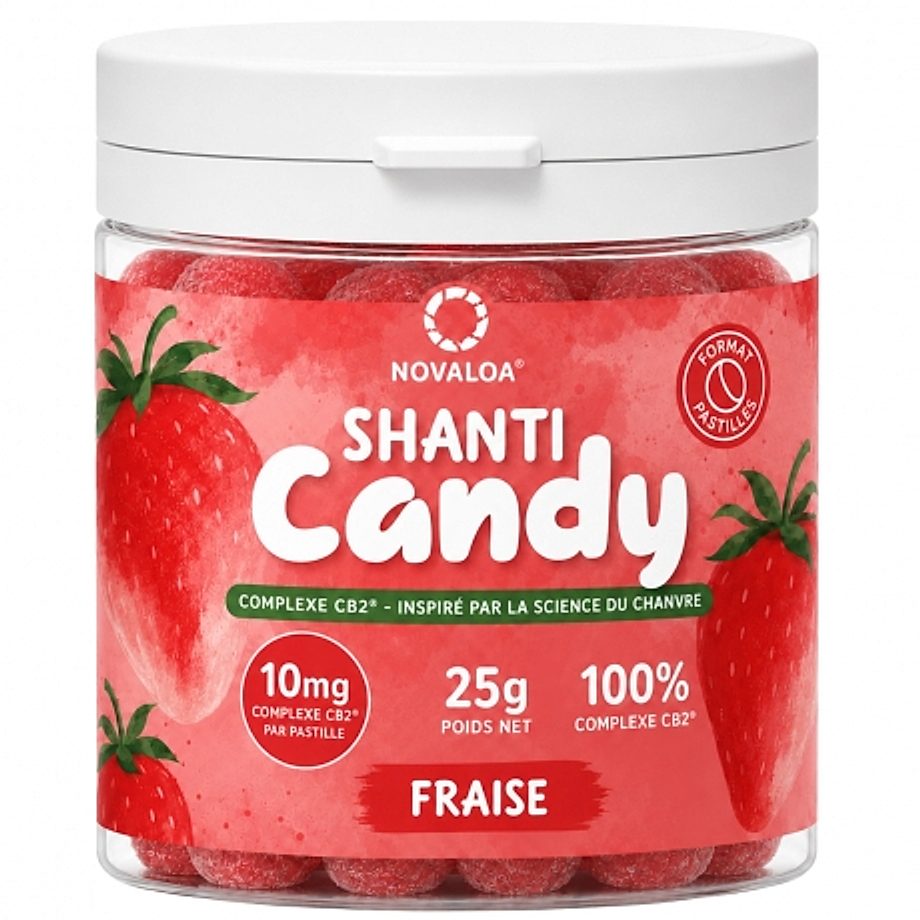 Pastilles Fraise Complexe CB2 Shanti Candy Novaloa Pastilles Fraise Complexe CB2 Shanti Candy Novaloa